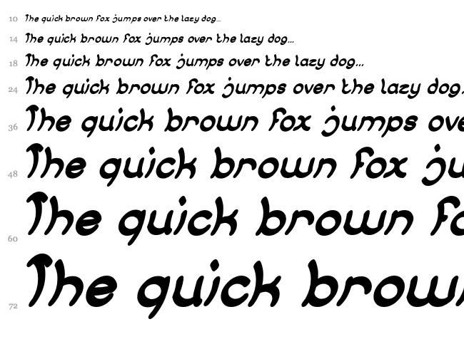 Jump Street font waterfall